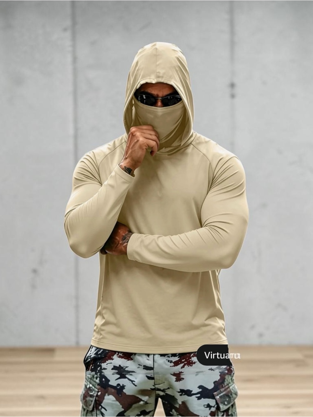 Mens hooded fishing shirt